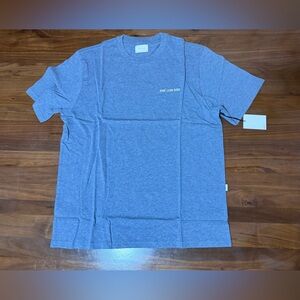 Aime Leon Dore ALD Blue Melange Uniform Tee Embroidered Logo Size XL T-Shirt.